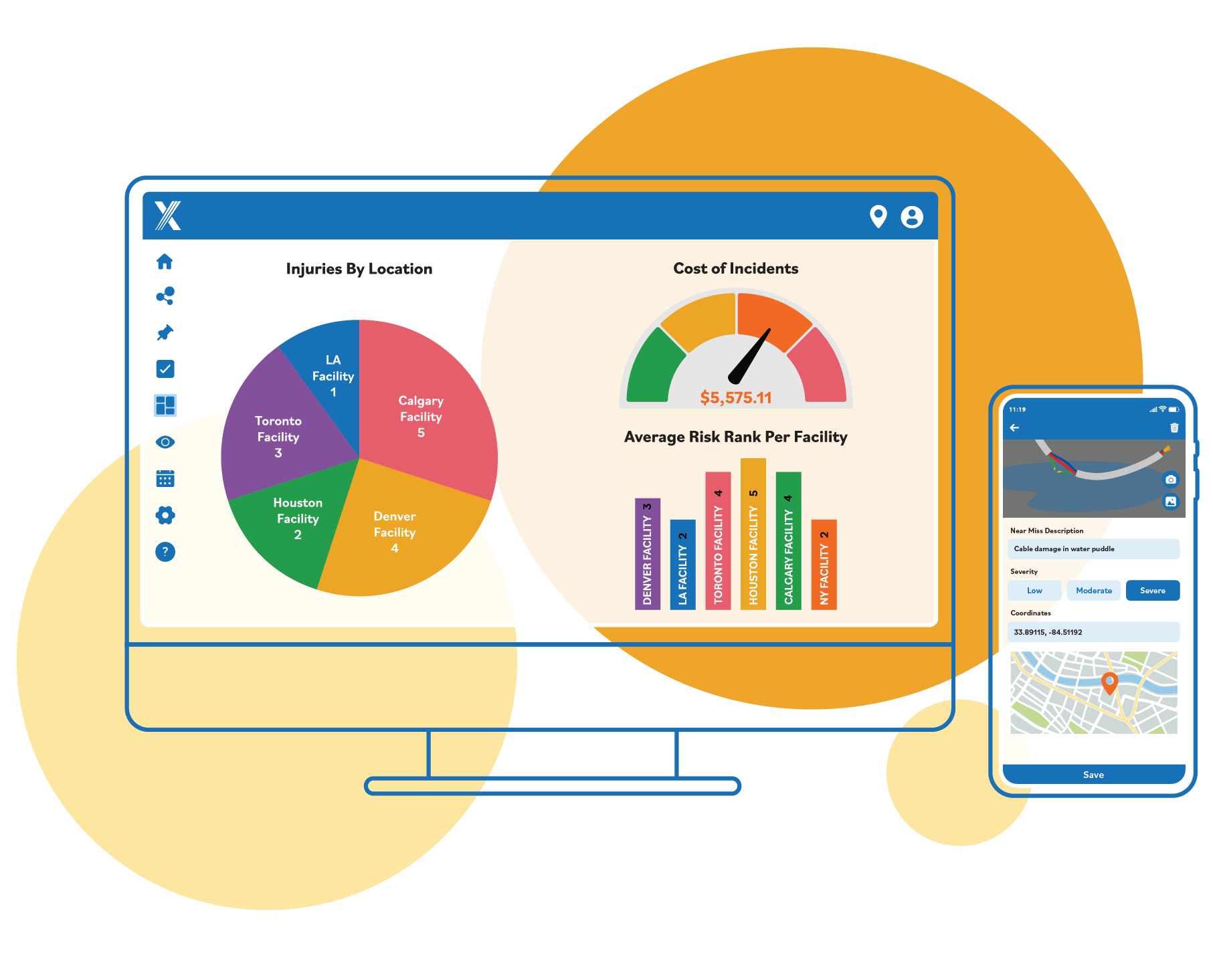 Intelex Incident Reporting software dashboard