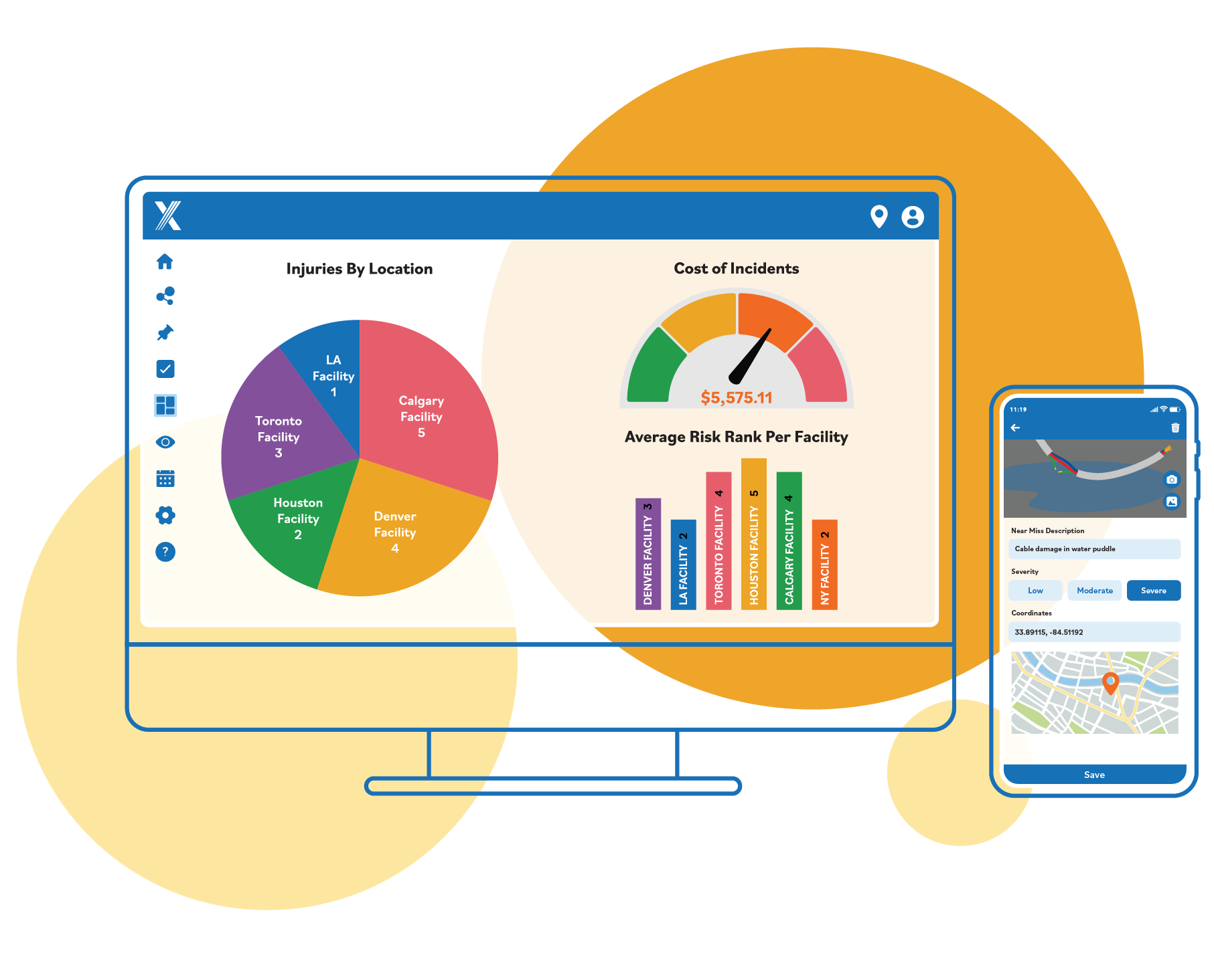 Intelex Incident Reporting software dashboard