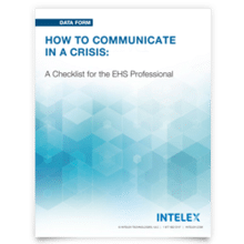 How to Communicate in a Crisis: A Checklist for the EHS Professional