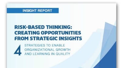 Risk-Based Thinking: Creating Opportunities From Strategic Insights