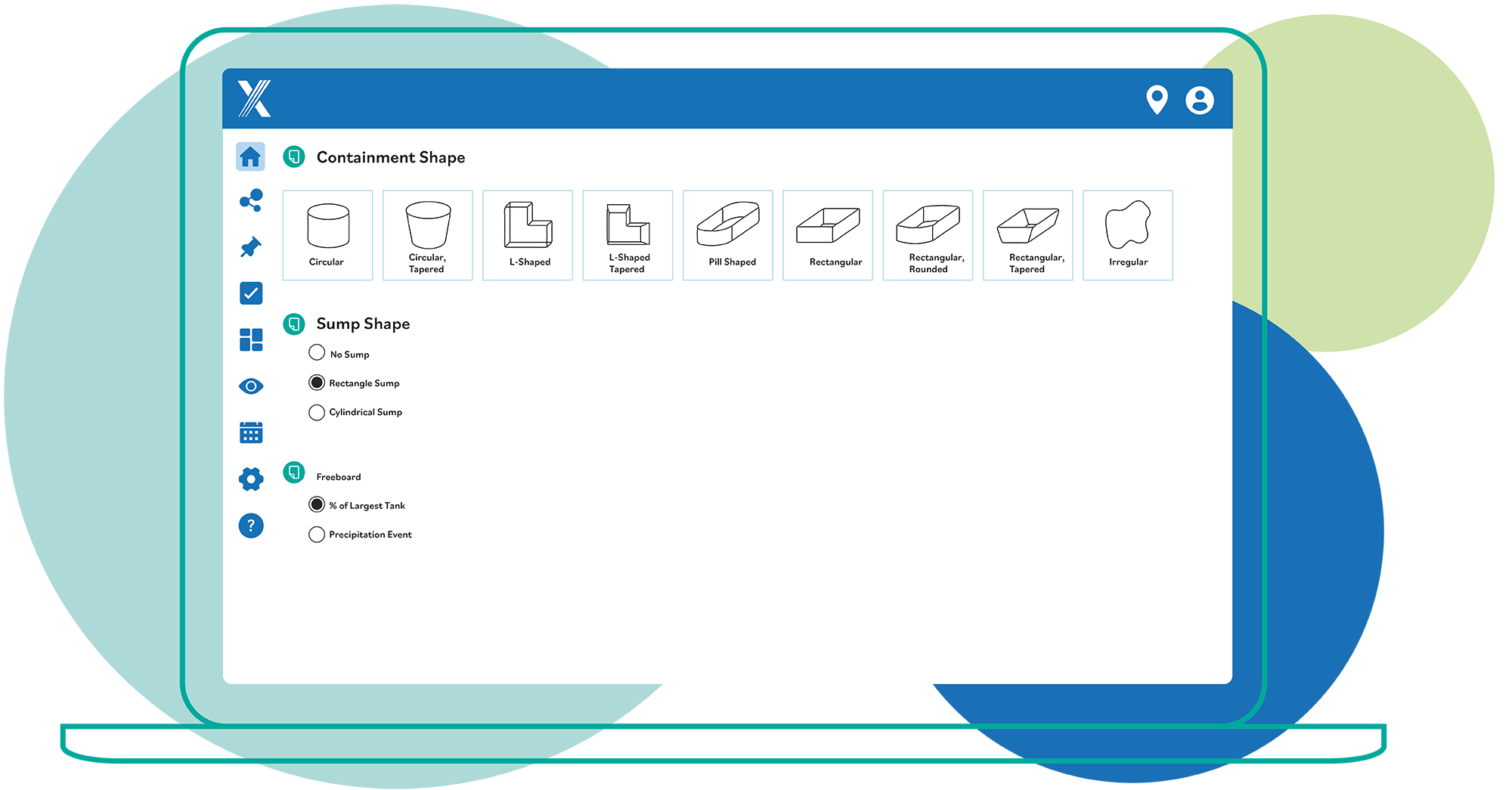 spill-containment shape-ui-artwork-01 Screenshot of Intelex Air Emissions software