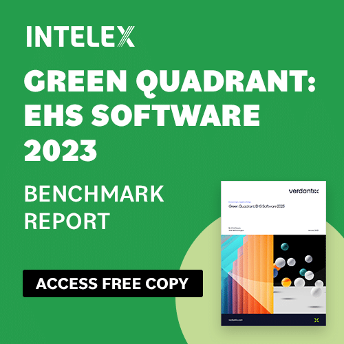 Green Quadrant EHS SOftware 2023 Independent Benchmark Report