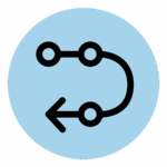Icon representing End-to-End Workflow